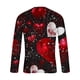 thumbnail image 5 of Blusas y camisas de manga larga y cuello redondo para hombre, camisetas casuales con estampado de moda y cuello redondo, blusas de licra de manga corta para hombre., 5 of 5