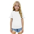 thumbnail image 2 of Bearichfupo Girls Ruffle Sleeve Shirts Summer Cute Crewneck Blouse Tops,Girls Short Sleeve Shirt,Sizes 7-8 Years, 2 of 6