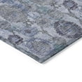 thumbnail image 5 of HomeRoots 588142 3 x 5 ft. Damask Washable Indoor & Outdoor Rectangle Area Rug, Navy Blue & Sky Blue, 5 of 5