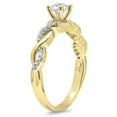 thumbnail image 2 of Dazzlingrock Collection 0.50 Carat (ctw) 14K White Diamond Ladies Split Shank Engagement Ring 1/2 CT, Yellow Gold, Size 9.5, 2 of 4