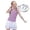 1-Purple36, variant on Byoo Toddler Girls Sleeveless Polo Shirts Solid Color V-Neck Athletic Kids Tennis Tops Tee Shirt