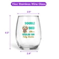 thumbnail image 5 of Goldendoodle Dad Like a Regular Dad Only Cooler Happy Father's Day 15oz Stemless Wine Glass Mug Doodle Dog Lover Gifts Idea Wine Glasses Cup - 02007, 5 of 5