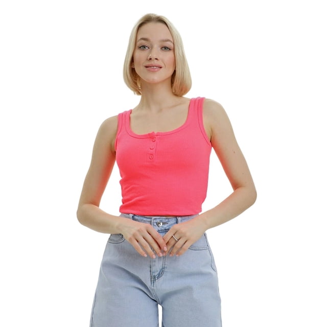 Lookus Womens Mercan Bouton Crop Top