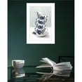 thumbnail image 3 of Tea Tower (Blue) by House Fenway Framed Print Wall Art Wood Multi-Color, 3 of 4