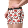 thumbnail image 3 of Wukai Amanita Red Mushroom Print Men’s Underwear Breathable Boxer Briefs,&nbsp;Moisture Wicking & Breathable-, 3 of 7
