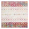 thumbnail image 2 of Unique Loom Tribal Trellis Collection Area Rug - Alami (6' 1" Square Ivory Multi/Ivory), 2 of 11