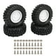 thumbnail image 1 of 4 Uds neumáticos de rueda RC reemplazo de neumáticos de goma para vehículos de escalada todoterreno coches de 96MM de diámetro, 1 of 8