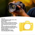 thumbnail image 2 of Silicone Camera Protective Case Scratch Resistant Soft Silicone Camera Housing Portable Lightweight Silicone Cover for A7R5 for Daily Travel Yellow, 2 of 3