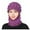 Dark Purple, variant on Womens Winter Hats Beanie Hats for women Solid Winter Outdoor Knit Scarf With Hat Cover Knitted Integrated Hat