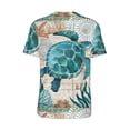 thumbnail image 3 of Balery Watercolor Sea Turtle Baseball Jersey for Men Casual Button Down Shirts Short Sleeve Active Team Sports Uniform-Medium, 3 of 9