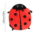thumbnail image 2 of Wearable Oversized Stuffed Ladybug Pillow - Giant Removable Plush Doll Decorative Pillow, Soft Comfortable Wearable Plush Toy for Home Decoration, Room, and Cozy Lounging, 59in/150cm, C, 2 of 5
