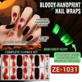 thumbnail image 3 of Halloween Nail Stickers, Glow in the Dark DIY Nail Art for Party Decorations, 3 of 5