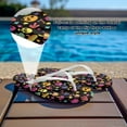 thumbnail image 5 of Psesaysky Skeletons Stars Colorful Beach Sandals for Women Girls Versatile Convenient Soft Footbed House Flip Flops, 5 of 7