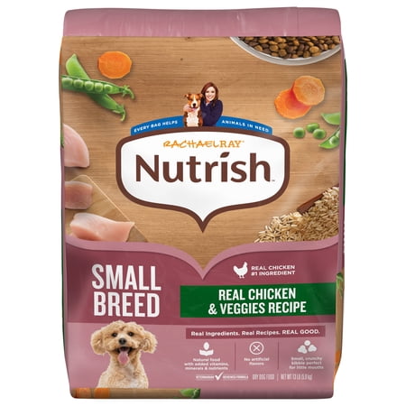 Rachael Ray Nutrish Dry Dog Food Small Breed Real Chicken & Veggies Recipe  13lb
