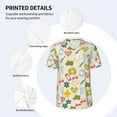 thumbnail image 5 of Fotbe Medical Icons Baseball Jersey Shirt for Men and Women, Casual Short Sleeves Button Down T-Shirt-Small, 5 of 9