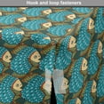 thumbnail image 4 of East Dog Crate Cover, Ethnic Japanese Fish Traditional Aquarium Animals Fins Marine Design, Easy to Use Pet Kennel Cover for Dogs, 35" x 23" x 27", Dark Turquoise Multicolor, by Ambesonne, 4 of 6