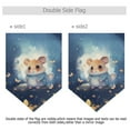 thumbnail image 2 of Rat Mouse Flowers Sky Garden Flag 18" x 12.5" Double Sided Yard Lawn Outdoor Decor Small Yard Flags, 2 of 6