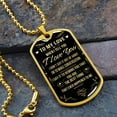 thumbnail image 2 of To My Love When I Tell You I Love You Dog Tag Pendant - Graphic Military Dog Tag Necklace (Optional Personalized Engraving), 2 of 5
