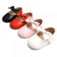 thumbnail image 5 of AJZIOJIRO Comfortable Baby Girl PU Leather Shoes Bowknot Artificial Leather Cotton Sole Shoes Fashion Walkers Shoes, 5 of 5