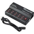thumbnail image 1 of Injueey 10/12 puertos USB 5V 12A Estación carga universal Adaptador corriente Cargadores de dispositivos electrónicos específicos 10 puertos y negro Enchufe de EE. UU., 1 of 6