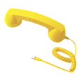 thumbnail image 1 of BELOVING Combiné de Téléphone Rétro Contrôle du Volume Combiné de Téléphone Haut-Parleur, Téléphone Type C Jaune, 1 of 8