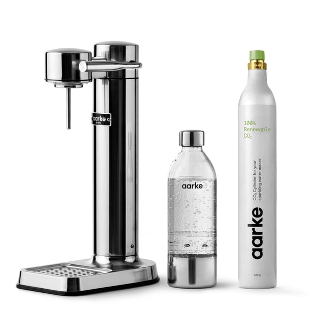 Máquina de agua con gas Aarke Carbonator III de acero inoxidable 1 L