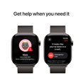 thumbnail image 6 of Apple Watch Series 10 GPS + Cellular 46mm Slate Titanium Case with Slate Milanese Loop - M/L, 6 of 9
