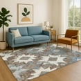 thumbnail image 7 of Addison Rugs Mayfield Premium Machine Washable Transitional Aztec Brown Rectangle Rug, 5' x 7'6", 7 of 7
