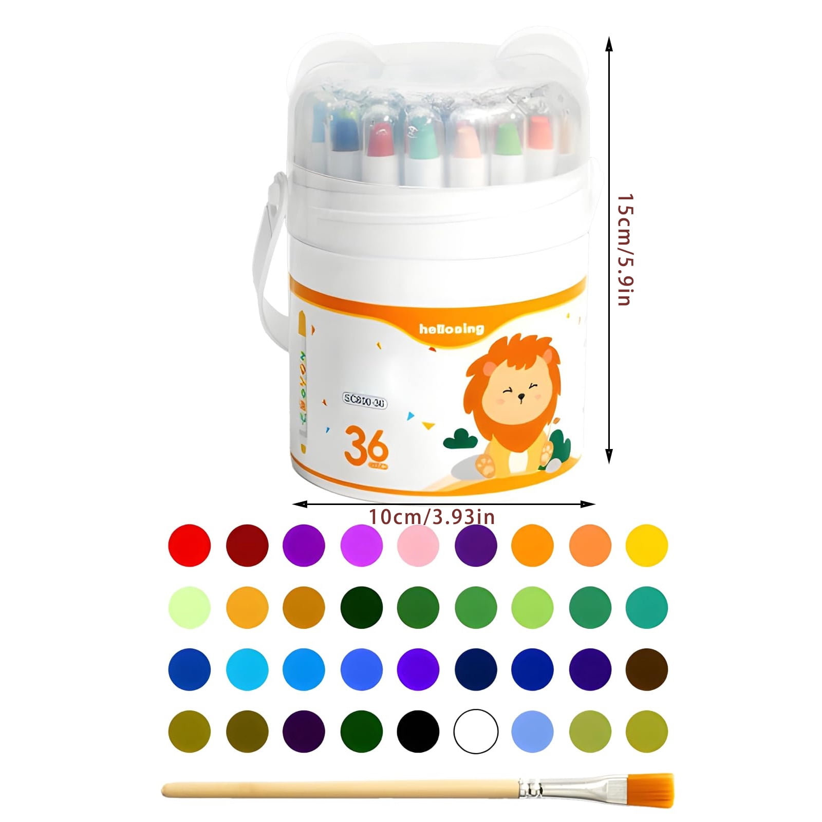 Twistable Crayons for 12 Colors, Silky Smooth Washable Rotating/Crayon Set, Art Supplies, Mess-Free Coloring Drawing Painting, A