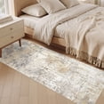 thumbnail image 3 of UERMEI 2'x6' Runner Rugs Non Slip, Washable Indoor Rug for Hallway Kitchen Entryway Doormats, Modern Abstract Bedroom Home Decor Carpets,Gray Gold, 3 of 8