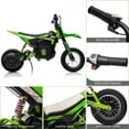 thumbnail image 4 of NEILA 24V Electric Kids Dirt Bike, 250W Ride on Motorcycle, High Speed Up to 13.6 MPH, Off-Road Motocross,Twist Grip Throttle,Metal Suspension,Air-Filled Tires for Kids Teens Age 8+ (Green), 4 of 6