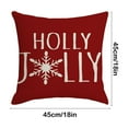thumbnail image 3 of Antqov Christmas Decorations 2PCS Christmas Pillow Covers Christmas Gnome Throw Pillow Case 18x18" Decorative Red Green White Merry Christmas Cushion Cover for Home Couch Sofa Decor, 3 of 6