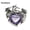 Amethyst, variant on Natural Healing Energy Heart Shape Stone Wing Dragon Pendant Reiki Amulet-Opal