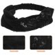 thumbnail image 3 of unbranded Accesorio Ancho Negro Con Estampado Floral Para Proteger Peinado Y Cubrir, 3 of 8
