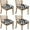 Black Modern Art-3, variant on Black and Beige Modern Art Geometric Seat Covers for Dining Room Chairs Set Of 4,Stretch Printed Washable Chair Seat Cover with Elastic Ties and Button,Removable Waterproof Couch Cushion Covers