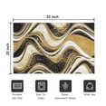 thumbnail image 5 of Black Marble Gold Wave Pattern Door Rugs,Washable Non Slip Door Mats Indoor,Decorative Door Mats,Entry Mat Indoor for Entrance,Bedroom,Kitchen,Bathroom,20"x32", 5 of 6