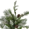 thumbnail image 4 of Northlight Real Touch™️ Medium Flocked Rosemary Emerald Angel Pine Artificial Christmas Tree - 7.5', 4 of 7