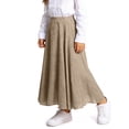 thumbnail image 6 of Gfyviroh Kids Girls Long Skirts A-Line Casual Flowy Flared Skirt Loose High Waisted Lightweight Maxi Skirt 4-15 Years, 6 of 7