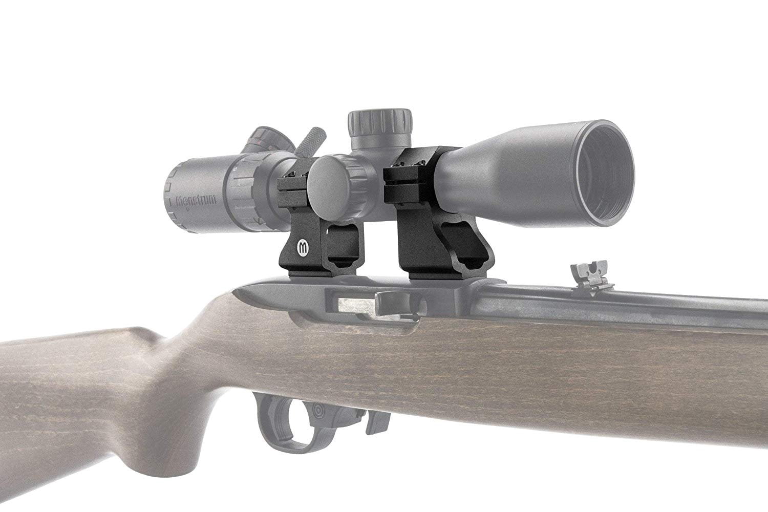 Monstrum Tactical Ruger 10/22 Rifle Scope Rings with See-Through Base | 1 Inch Diameter