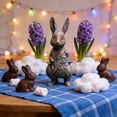 thumbnail image 4 of REK Easter Decor Resin Rabbit Outdoor Statues Ornament Garden Sculpture Easter Statues Statues Animals Figurines For Garden Courtyard, 4 of 6