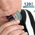 thumbnail image 6 of 6pcs Black Plastic Sports Whistles with Lanyards - Loud, Clear Sound for Coaches & Referees, 6 of 6