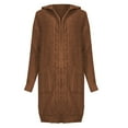 thumbnail image 4 of Oversized Cardigans Women Long Knitted Sweater With Cable Knit Hooded Pocketed Women's Cardigans, 4 of 4