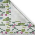 thumbnail image 3 of Ambesonne Exotic Kitchen Curtains, Saguaro Plant Floral, 55"x39", Lime Green and Slate Blue, 3 of 3