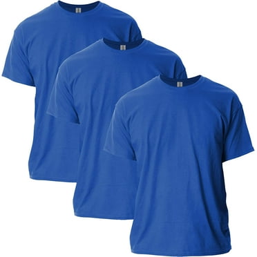 Gildan mens Ultra Cotton T-shirt, Style G2000, Multipack T Shirt, Royal 3-pack, Medium US Pack of 3