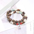 thumbnail image 1 of Accesorios envueltos doble estilo étnico pulsera de cerámica pulsera de cuentas mujer alto sentido, 1 of 6