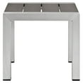 thumbnail image 3 of Shore 3 Piece Outdoor Patio Aluminum Set, Silver White, 3 of 7