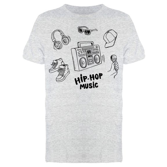 Hip Hop Music Set Tee Men's -Image by Shutterstock