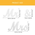 thumbnail image 2 of 1 Set Wedding Valentine's Day Wooden Sign Mr & Mrs Table Decorations Desktop Centerpiece, 2 of 9
