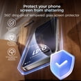 thumbnail image 4 of MAGIC JOHN 2 Pack Screen Protector for iPhone 15 Pro Max Tempered Glass HD Clear Screen Saver Shockproof Ease of Installation, 4 of 12