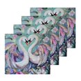 thumbnail image 2 of BZSMCE Towel Cotton Face Towel Soft Hand Towels Fashion Elegant Swans Of Spring Pattern, 2 of 9